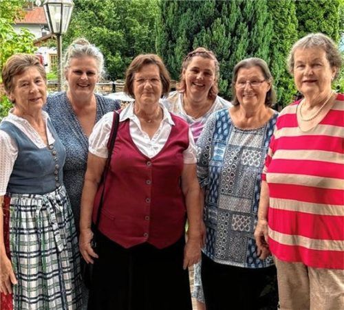 Das neue VdK-Vorstandsteam: (von links) Beisitzerin Therese Schrenk, Ortsvorsitzende Angela Bals, Beisitzerin Maria Strell, Frauenbeauftragte Edith Hierl, Kassiererin Sylvia Titus sowie stellvertretende Vorsitzende Martina Lang.Foto re