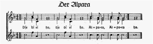 „Der Alpara“,  Notation Wastl Fanderl, 1960. EBES-Volksmusik