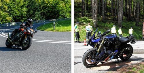 Der neue Raser-Fall dürfte die Diskussion um ein Fahrverbot für Biker weiter befeuern: Zwei Raser waren mit 180 Stundenkilometern am Sudelfeld unterwegs. Foto dpa/jre