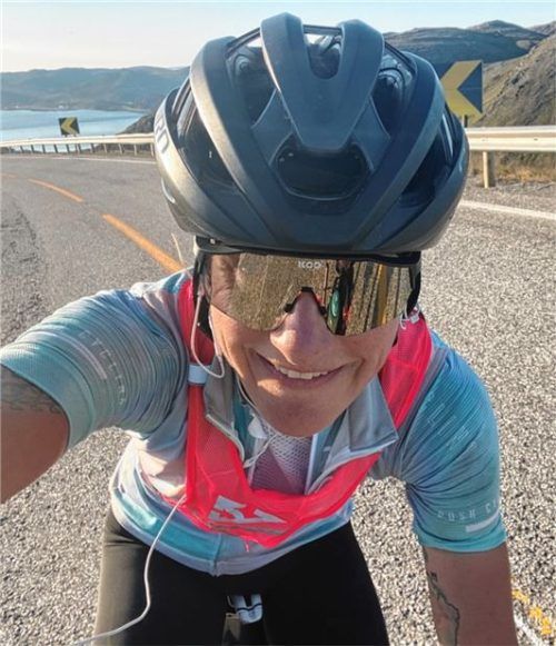 Der Weg: Eva Iden spulte auf ihrem Fahrrad 4200 Kilometer durch sieben Länder ab. Foto Privat