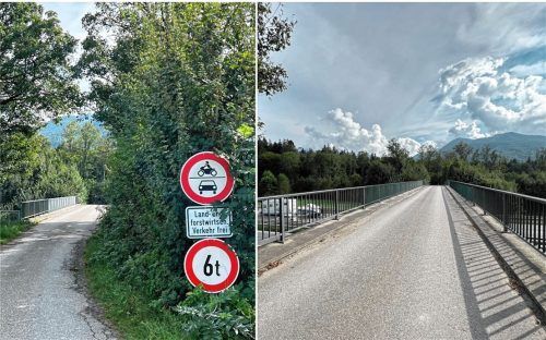 Die Autobahnbrücke bei Leitenberg ist nur für land- und forstwirtschaftliche Fahrzeuge bis zu einem Gesamtgewicht von sechs Tonnen ausgelegt. Pkw und Motorräder dürfen sie nicht passieren. Foto Gerlach