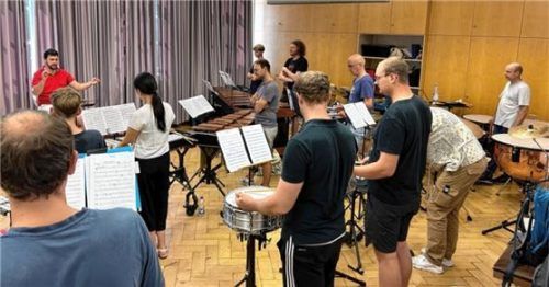 Die Heuberg-Saga wurde intensiv geprobt.Foto Martina Kotter