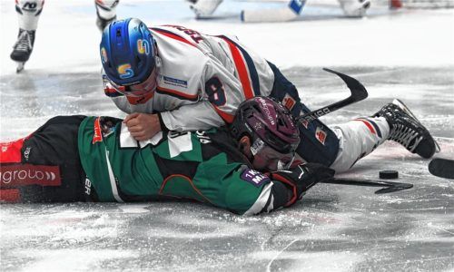 Die Kassel Huskies waren in der vergangenen Saison bisweilen ein harter Brocken für die Starbulls.Foto Hans-Jürgen Ziegler