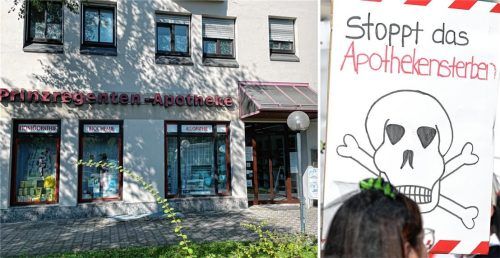 Die Prinzregenten-Apotheke in Rosenheim ist das nächste Opfer im grassierenden „Apothekensterben“. Foto dpa
