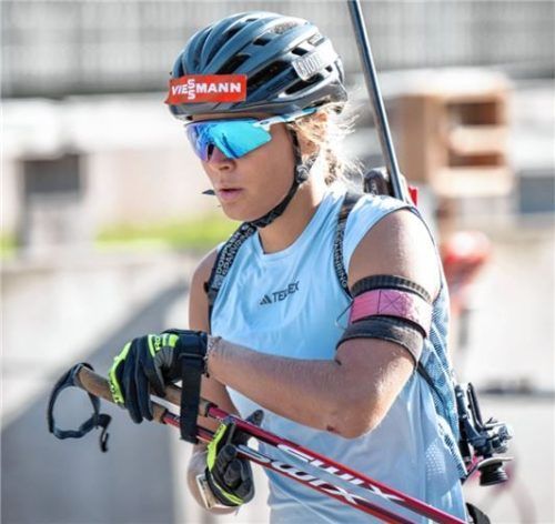 Die Traunsteinerin Marlene Fichtner holte überraschend Gold in der Verfolgung.Foto Ernst Wukits