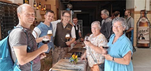 Die Verkostung der Bierspezialitäten war am alten „Abfüll-Ort“ möglich. Fotos Hecht