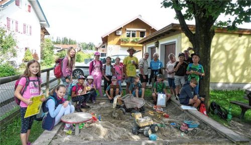 Drei Stunden und sechs Kilometer war die Kinder unterwegs.Foto Christine Heinzinger