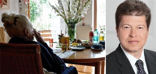 Eine sorgende Gemeinschaft für demenzkranke Menschen und ihre Familien will Elmar Stegmeier (rechts) vom Ökumenischen Sozialdienst Priental mit professionellen und ehrenamtlichen Partnern schaffen. Der erste Schritt ist ein Demenz-Screening. Fotos  dpa/Kleinschmidt/privat