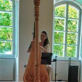 Harfe pur auf der Insel