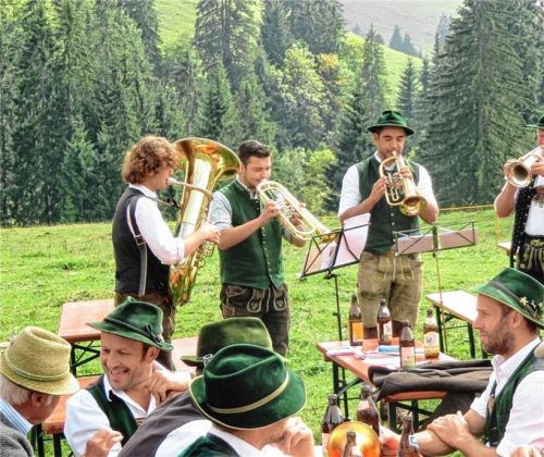 Im Jahr 2018 fand das bislang letzte Weisenbläsertreffen am Sudelfeld statt.