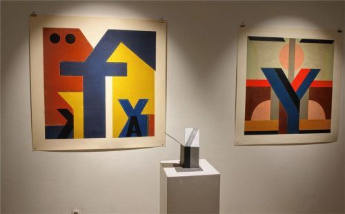 Im Werk Josua Reicherts verbinden sich Text und Bild, Buchstaben und Farbe. Fotos Friedrich