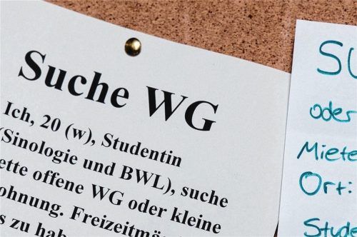 Lange Wartelisten für Wohnheime und hart umkämpfte WG-Zimmer: Viele Studierende haben zum Semesterbeginn Schwierigkeiten, eine Wohnung zu finden. Foto dpa