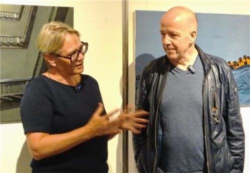 Martina Thalmayr im Gespräch mit Manuel Michaelis. Foto re