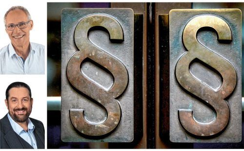 Mehrere Paragrafen aus dem Strafgesetzbuch spielen bei den Vorwürfen des Linken-Politikers Professor Dr. Klaus Weber (oben) aus Neuried (Landkreis München) gegen AfD-Vertreter Christian Demmel aus Kolbermoor eine entscheidende Rolle. Foto dpa/Oliver Berg, re