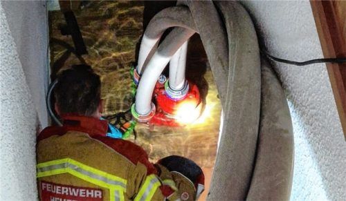 Viele Einsatzkräfte der Feuerwehren sind derzeit in Bruckmühl im Dauereinsatz. Foto Marktgemeinde Bruckmühl