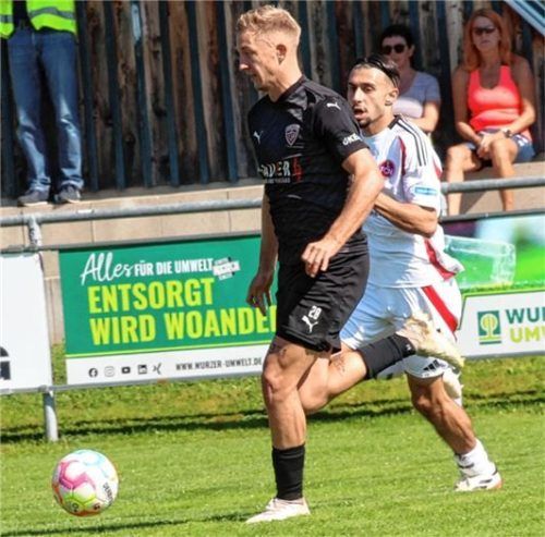 Zweifacher Torschütze für Buchbach beim historischen Sieg im Grünwalder Stadion gegen den FC Bayern München II: Tobias Sztaf.Foto Michael Buchholz