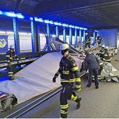 Trümmer-Fahrt im Tunnel