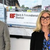 Stadion an der Jahnstraße heißt nun  BECK & FRAUNDIENST-Stadion
