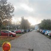 Bahnhofsparkplatz Ostermünchen teilweise gesperrt