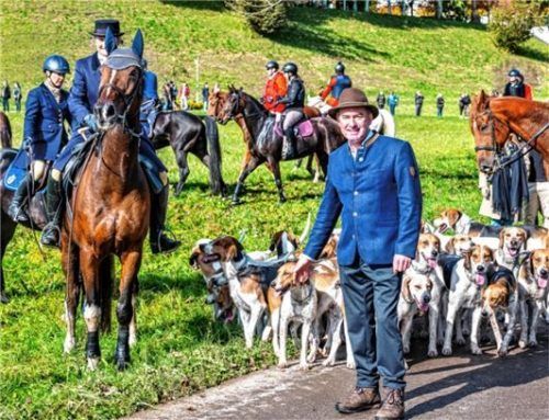 Auch heuer fungierte Bayerns Wirtschaftsminister Hubert Aiwanger als Schirmherr der Schleppjagd.
