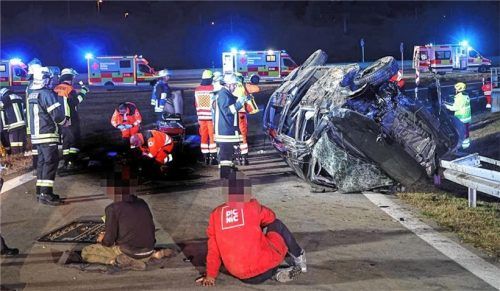 Bei dem Schleuserunfall auf der A94 starben im Oktober 2023 sieben Menschen. Foto fib/Eß