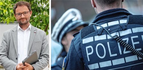 Bürgermeister Johannes Zistl (links) hat den Leiter der Polizeiinspektion Bad Aibling nach Feldkirchen-Westerham gebeten, um über die Sicherheitslage zu sprechen. Foto Re/DPA