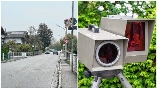 Da sich nur wenige Verkehrsteilnehmer an das Tempo 30 in der Schlößlstraße halten sollen, wünschen sich Anwohner mehr Geschwindigkeitskontrollen – und die könnten tatsächlich auch bald kommen. Fotos Baumeister/dpa