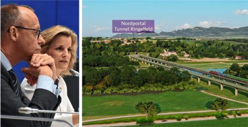 Daniela Ludwig gab Anstoß zur Anhörung – mit Unterstützung von Friedrich Merz. Ein Punkt, der in Berlin beraten wird, ist, ob die Inn-Querung vor Stephanskirchen nicht doch unterirdisch erfolgen kann.Foto re/Visualisierung Deutsche Bahn