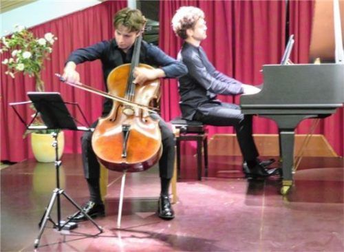 Das Duo HaffnerHeise besteht aus Constantin Heise am Cello und Jonas Haffner am Flügel. Foto jaensch
