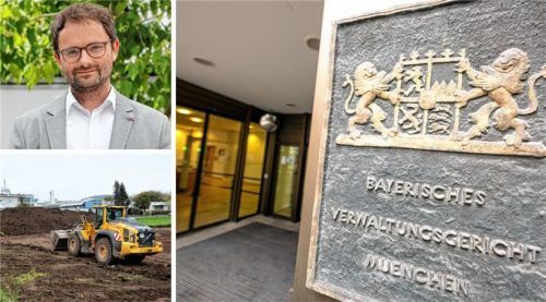 Dem Bayerischen Verwaltungsgericht München liegt ein Eilantrag der Gemeinde Feldkirchen-Westerham zum Baustart (unten links) für eine Flüchtlingsunterkunft in Westerham vor. Johannes Zistl, Bürgermeister der Kommune, hat dazu im OVB Stellung genommen. Foto dpa, Manfred Merk, re