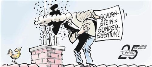 Der Schornstein gehört zum Gemeinschaftseigentum. Foto Tomicek/Lbs