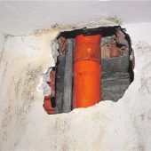 Ein falsch verlegtes Rohr