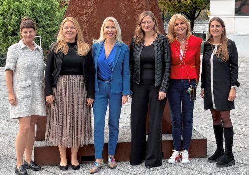 Erfolgreiche Frauen aus der Region: (von links) Esther Jennings, Kathrin Fuchs, Barbara Schwaighofer, Nicole Strübbe, Marisa Steegmüller und Julia Mairhofer.Foto Steffi Panhans