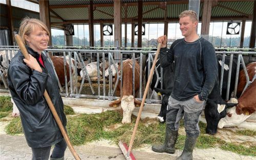 Jenny und Georg Dürr sind glücklich: Sie leben ihren Traum, im Einklang mit der Natur gesunde Lebensmittel zu produzieren. Doch der Brenner-Nordzulauf gefährdet ihre Existenz. Er würde acht Hektar ihrer Flächen rauben. Fotos Gerlach