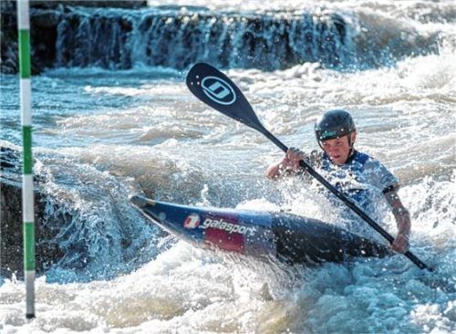 Jonathan Arnu verpasste im Endergebnis im Canadier nur knapp die Top-Ten.Foto re