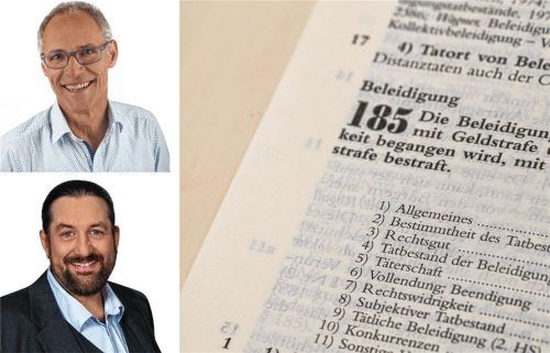 Linken-Bezirksrat Dr. Klaus Weber (oben) hat seinen Gremiumskollegen Christian Demmel (AfD) aus Kolbermoor unter anderem wegen Beleidigung bei der Staatsanwaltschaft angezeigt. Foto dpa/Stefan Puchner, re