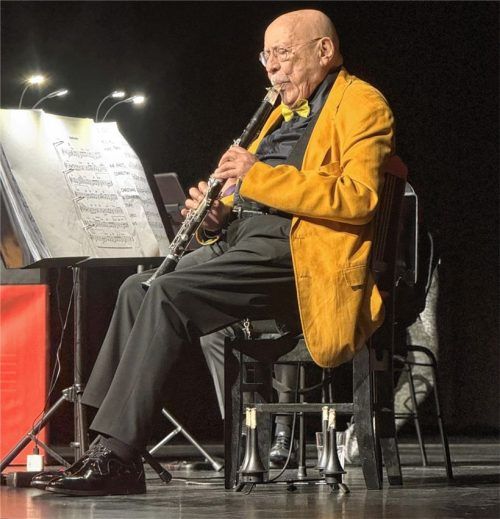 Maestro Giora Feidman: Der 88-jährige Musiker begeisterte das Publikum. Foto krb