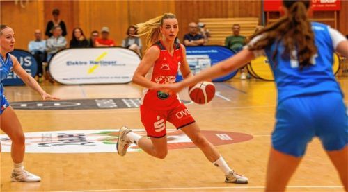 Maria Perner war mit 19 Punkten Top-Scorer der Wasserburgerinnen.Foto Stefan Pfuhl