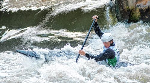 Marian Arnu feierte beim letzten Deutschland-Cup den vierten Platz im Canadier.Foto Beate Ganser