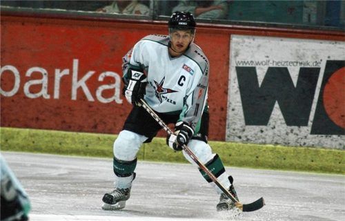 Mit dem „C“ auf der Brust: Thomas Schädler führte die Starbulls in die Oberliga.Foto Ziegler