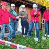 Spatenstich für Erweiterung der Terrasse