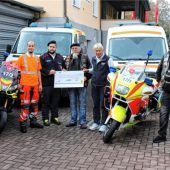 Motorradstaffel der Malteser hofft auf Spezialdefibrillator