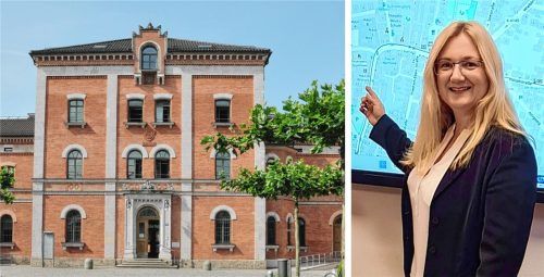 Patricia Rebmann ist die neue Wirtschaftsdezernentin der Stadt Rosenheim. Diskussionen gab es aus einem anderen Grund. Foto Peter Schlecker/privat/Collage: Anna Heise