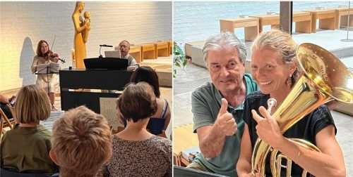Sie singen, sprechen und machen einander Mut: Die Mitglieder der Gesangsgruppe wollen Hoffnung auf Frieden verbreiten. Fotos Eiwen