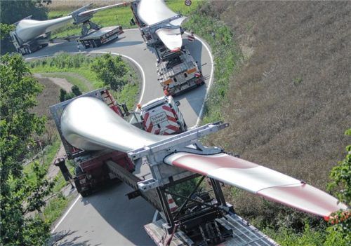 So wird sich der Konvoi seinen Weg nach Großhöhenrain bahnen (Symbolbild).Foto DPA