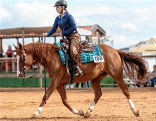 Sophia Hagendorn gewann Bronze bei der deutschen Meisterschaft der Westernreiter.Foto re