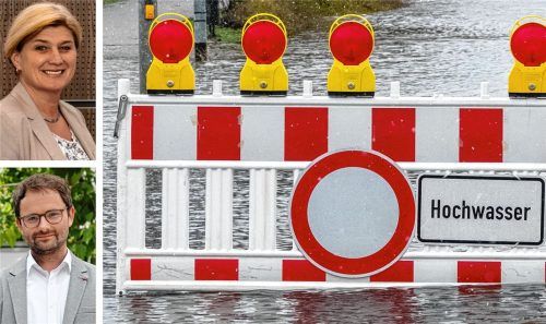 Über den CSU-Antrag, das Sturzflut-Risiko-Management auf die gesamte Gemeinde Feldkirchen-Westerham auszuweiten, diskutierten unter anderem Gemeinderätin Christiane Noisternig und Bürgermeister Johannes Zistl. Foto re/re/Bodo Marks(dpa)