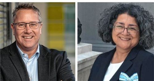 Veranstalterin Irene Durukan (Mut & Courage) freute sich über den Vortrag von Kriminalhauptkommissar Ralf Hermle. Foto re/re