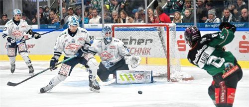Lukas Laub hat diese Saison bereits sechs Tore erzielt. Hier ist sein Treffer im Heimspiel gegen Dresden.Foto Hans-Jürgen Ziegler
