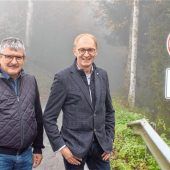 Einseitige Sperre am Deininger Berg